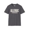 Allergic to Costumes Halloween T-Shirt in Charcoal