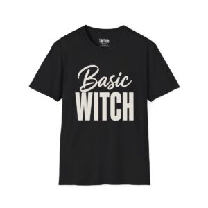 Basic Witch Halloween T-Shirt in Black