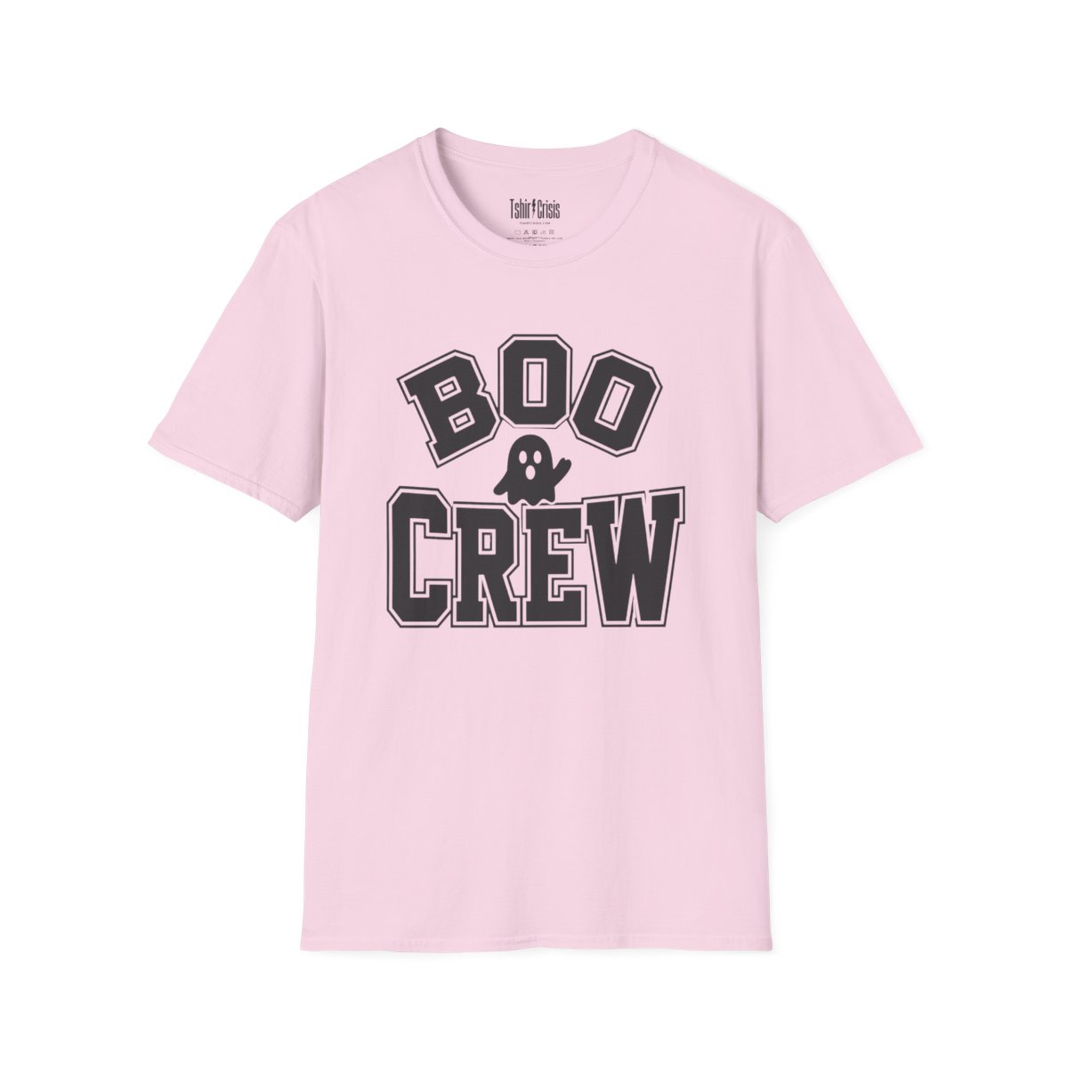 Boo Crew Halloween T-Shirt in Light Pink