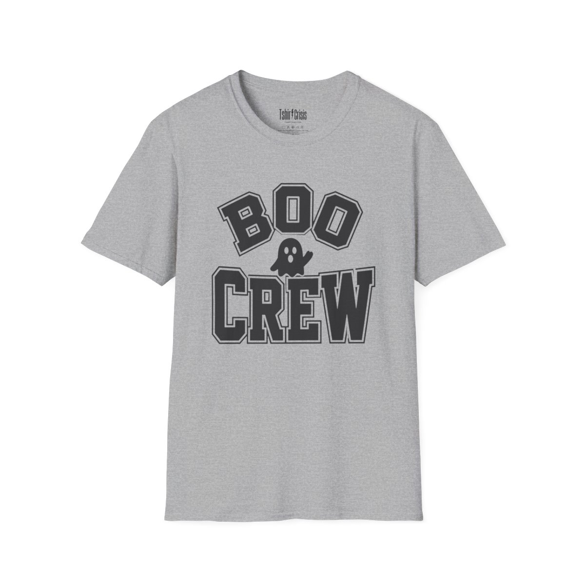 Boo Crew Halloween T-Shirt in Sport Grey