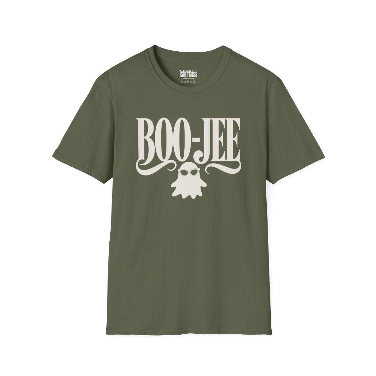 Boo-jee Halloween T-Shirt in Military Green