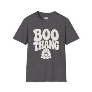 Boo Thang Halloween T-Shirt in Charcoal
