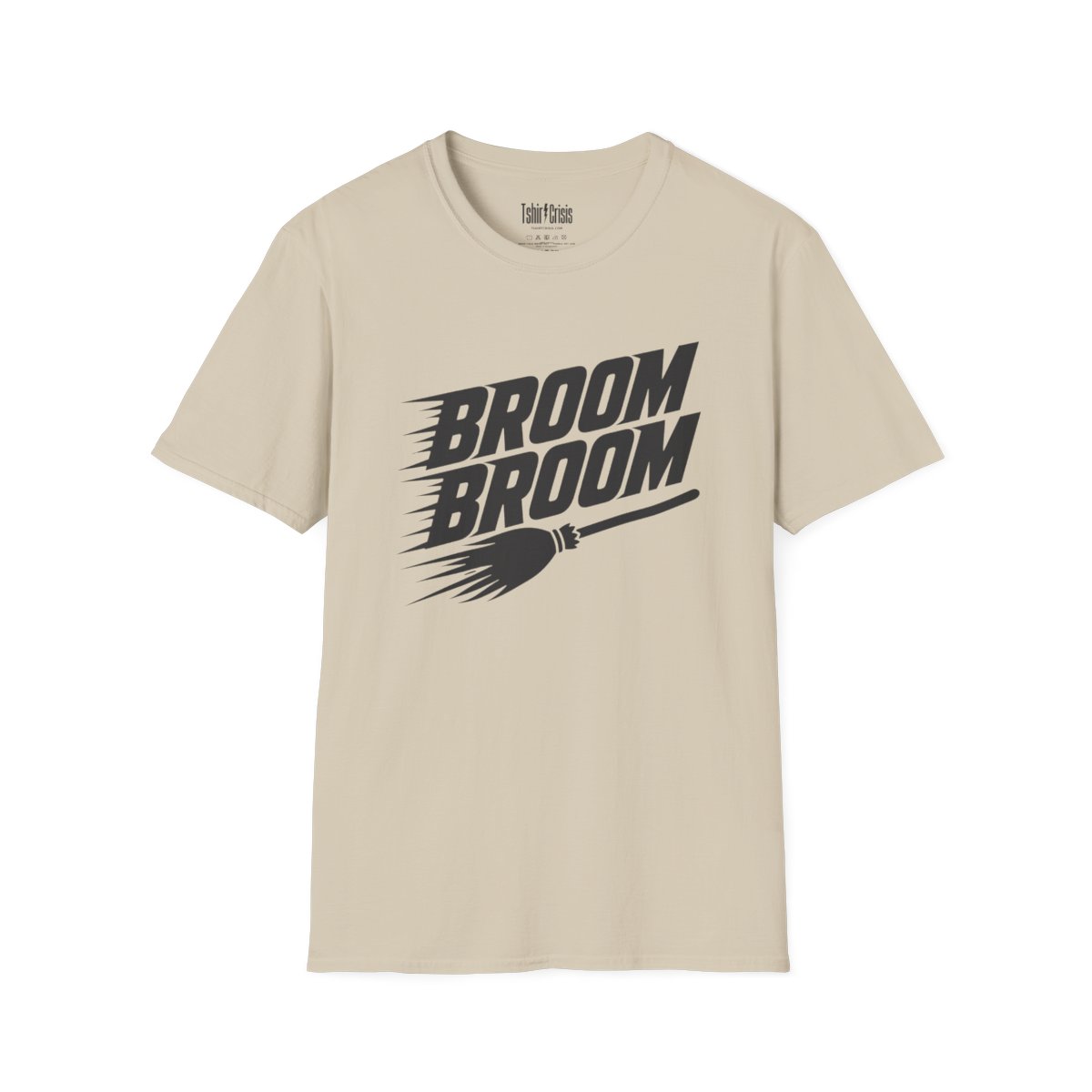 Broom Broom Halloween T-Shirt in Sand