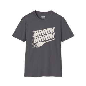 Broom Broom Halloween T-Shirt in Charcoal
