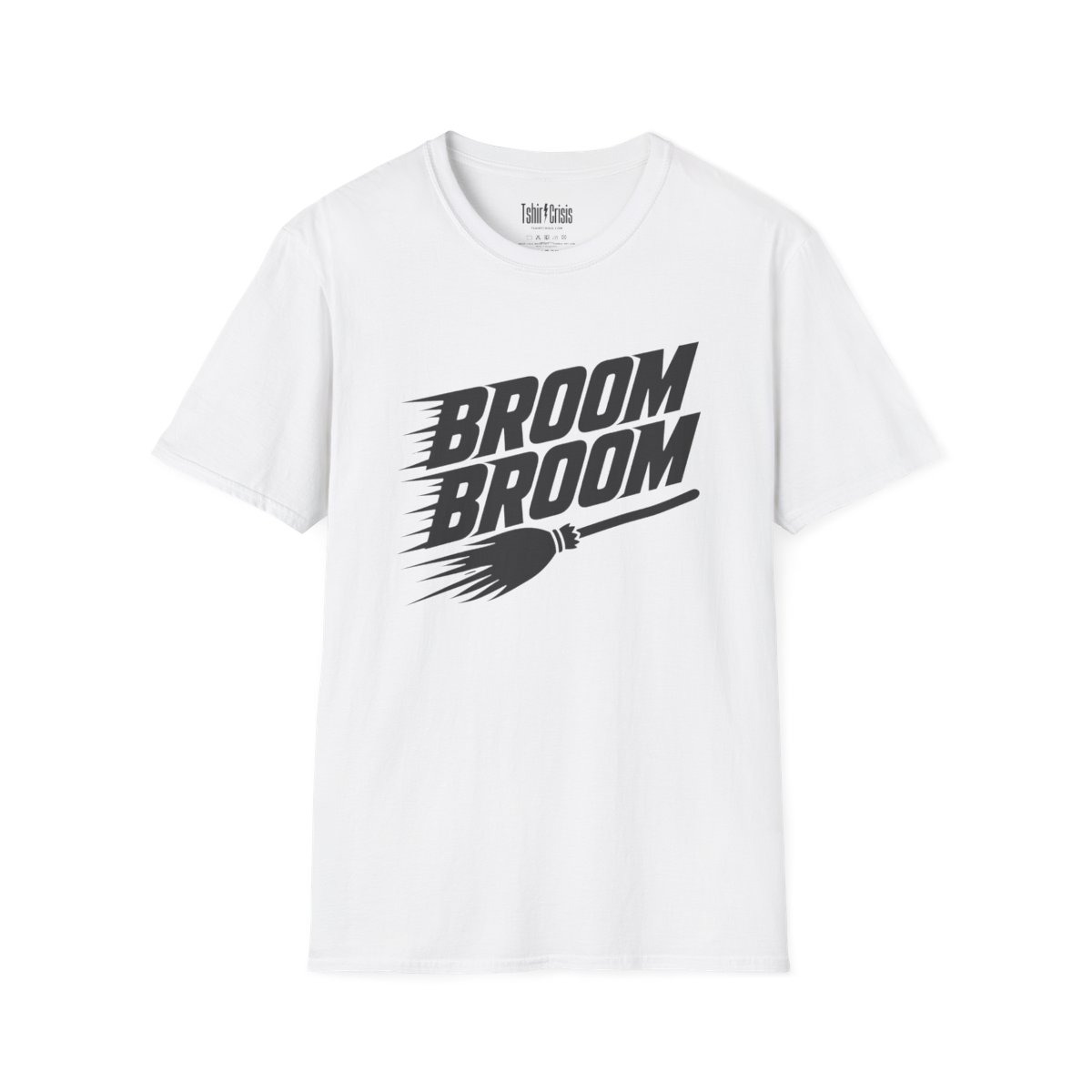 Broom Broom Halloween T-Shirt in White