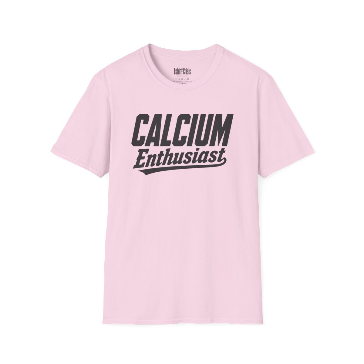 Calcium Enthusiast Halloween T-Shirt in Light Pink