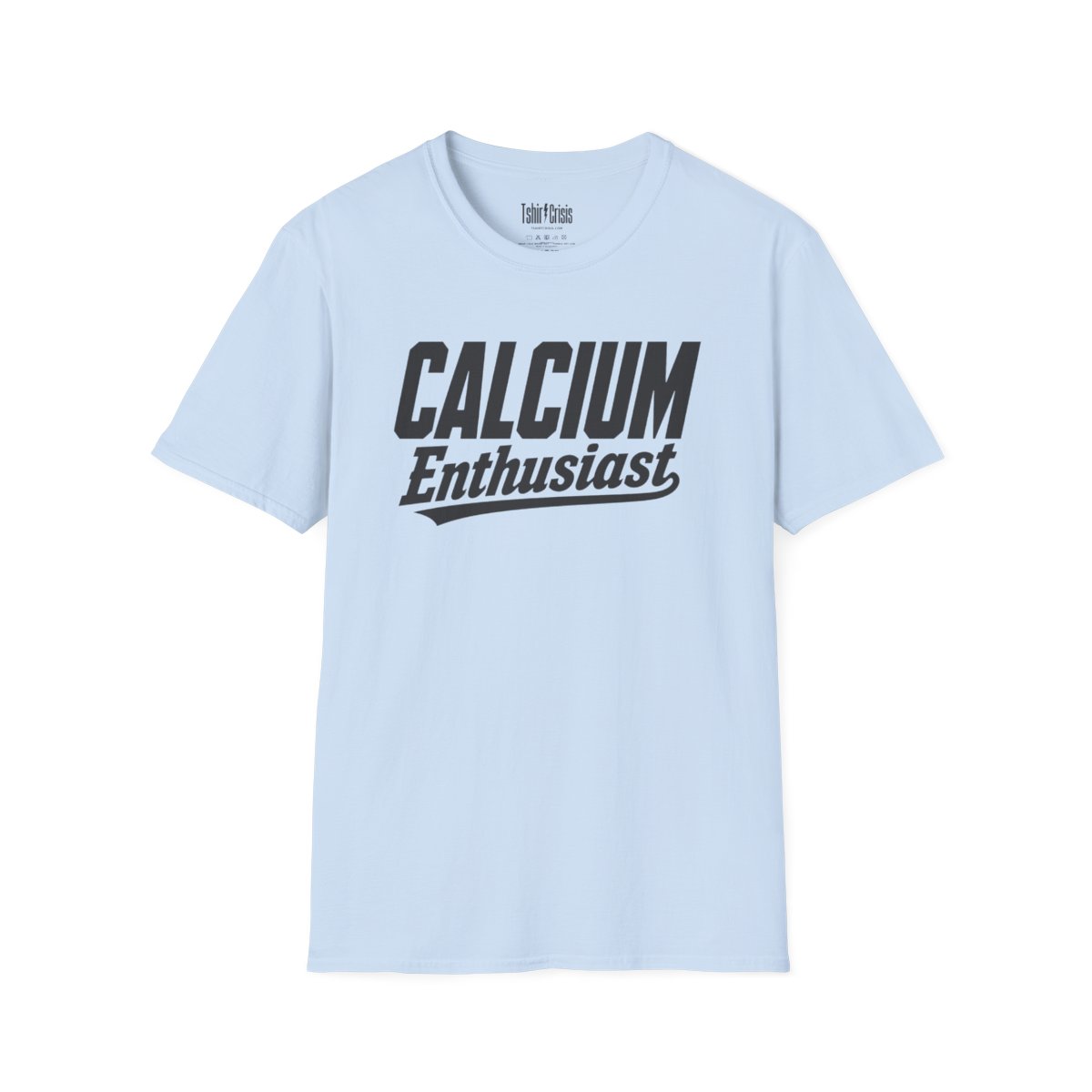 Calcium Enthusiast Halloween T-Shirt in Light Blue