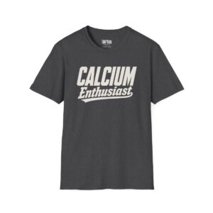 Calcium Enthusiast Halloween T-Shirt in Dark Heather