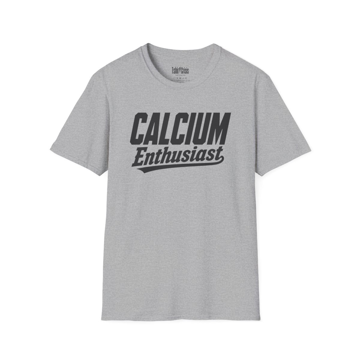 Calcium Enthusiast Halloween T-Shirt in Sport Grey