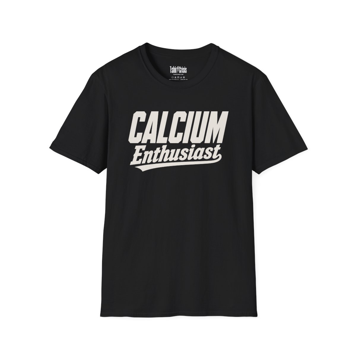 Calcium Enthusiast Halloween T-Shirt in Black
