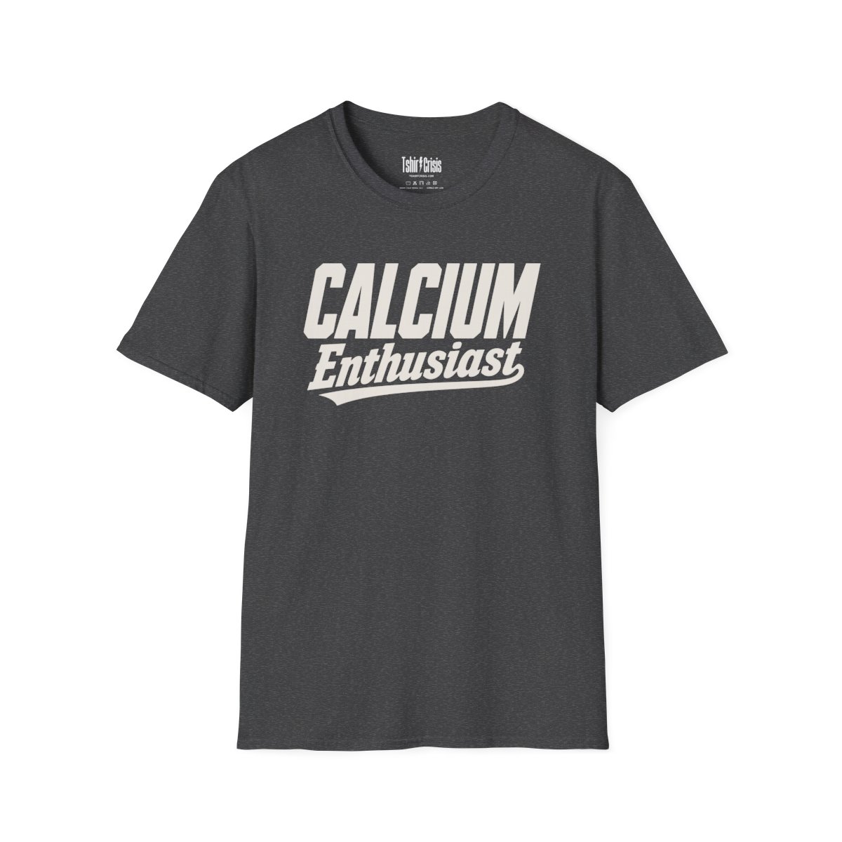 Calcium Enthusiast Halloween T-Shirt in Dark Heather