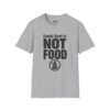 Candy Corn Is Not Food Halloween T-Shirt in Sport Grey