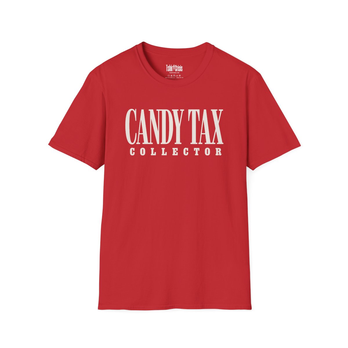 Candy Tax Collector Halloween T-Shirt in Red