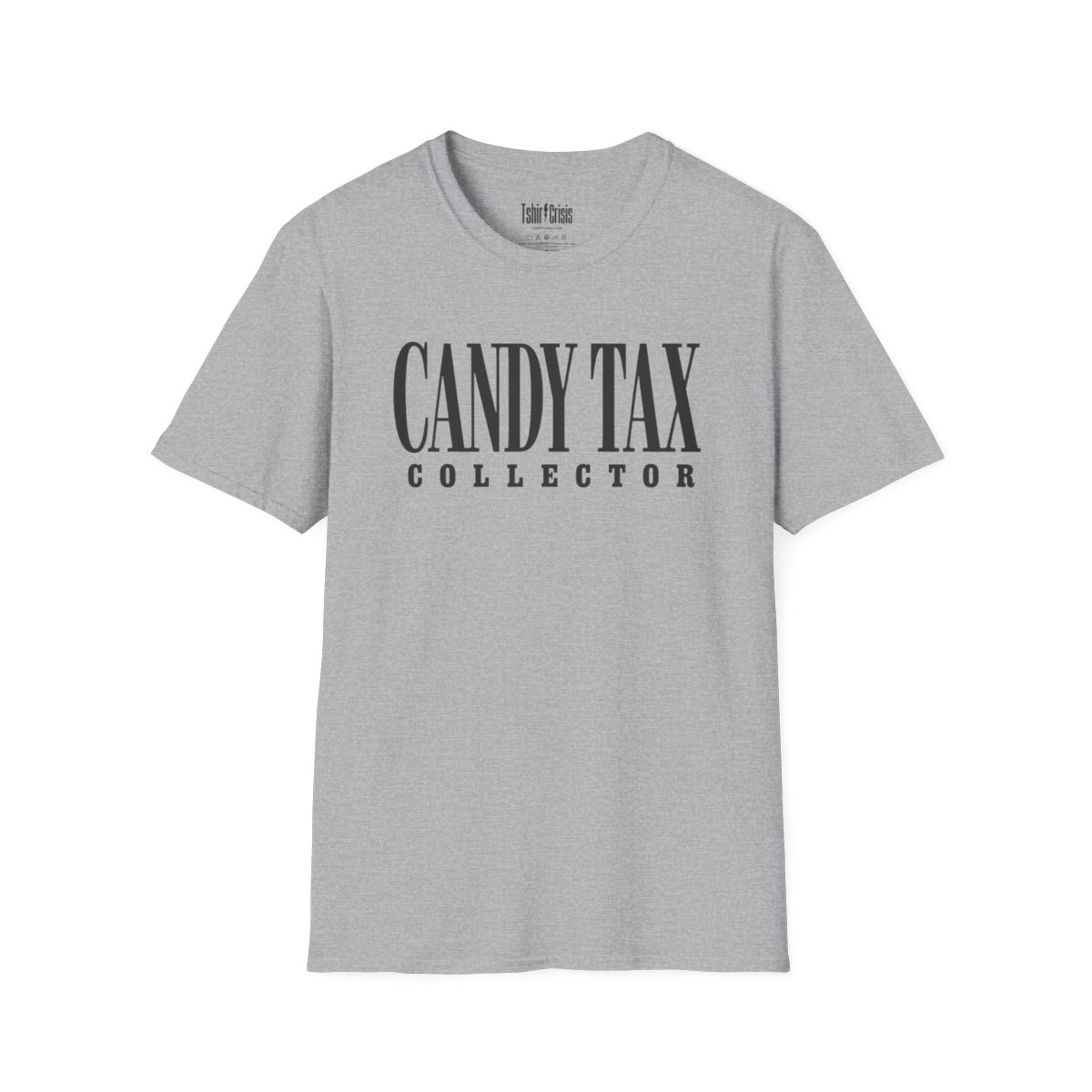 Candy Tax Collector Halloween T-Shirt in Sport Grey