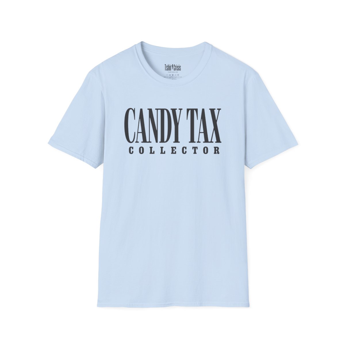 Candy Tax Collector Halloween T-Shirt in Light Blue
