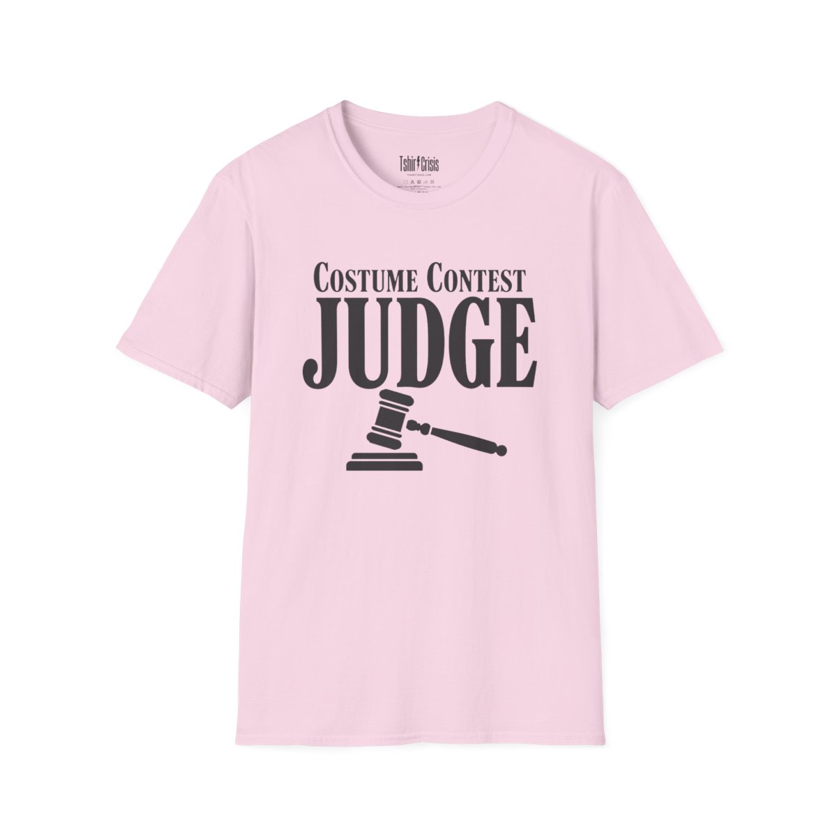 Costume Contest Judge Halloween T-Shirt in Light Pink