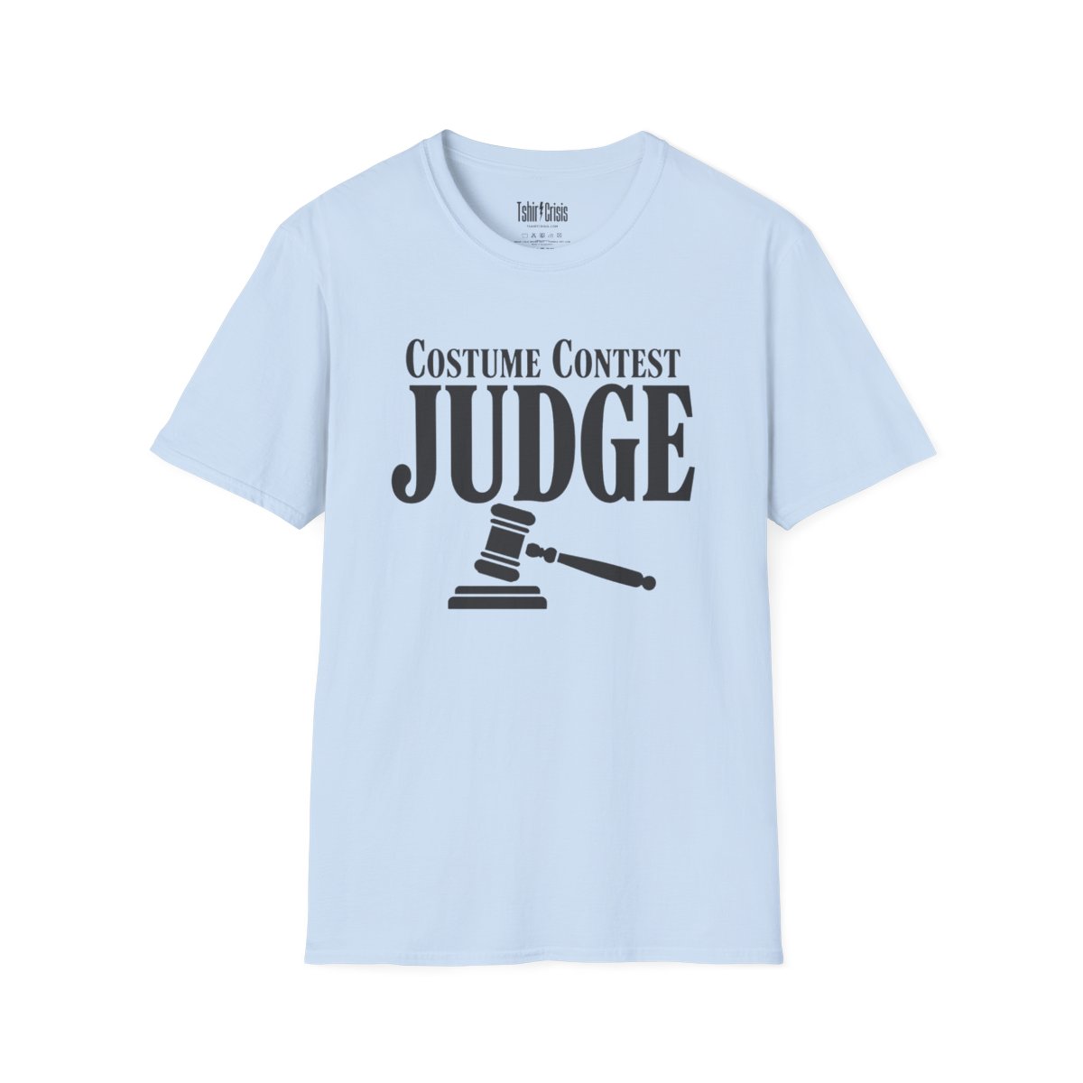 Costume Contest Judge Halloween T-Shirt in Light Blue