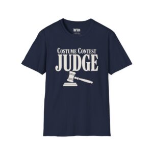 Costume Contest Judge Halloween T-Shirt in Navy