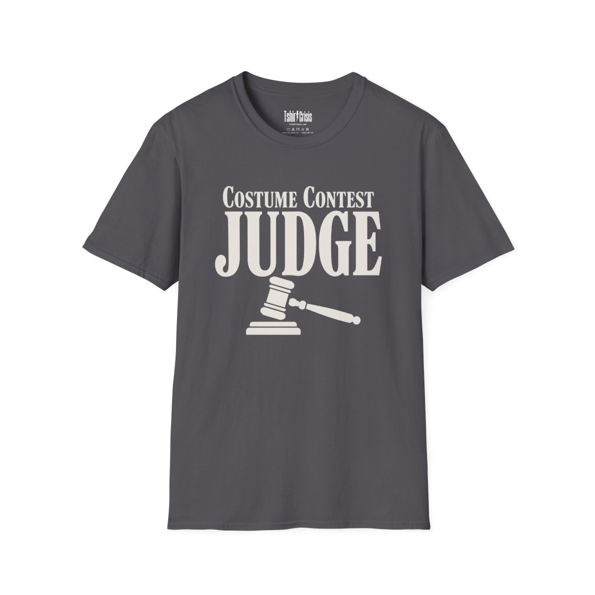 Costume Contest Judge Halloween T-Shirt in Charcoal