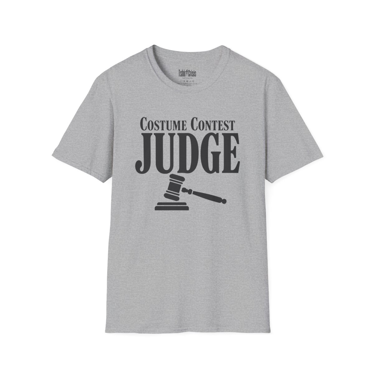 Costume Contest Judge Halloween T-Shirt in Sport Grey