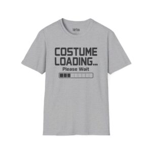 Costume Loading... Please Wait Halloween T-Shirt in Sport Grey
