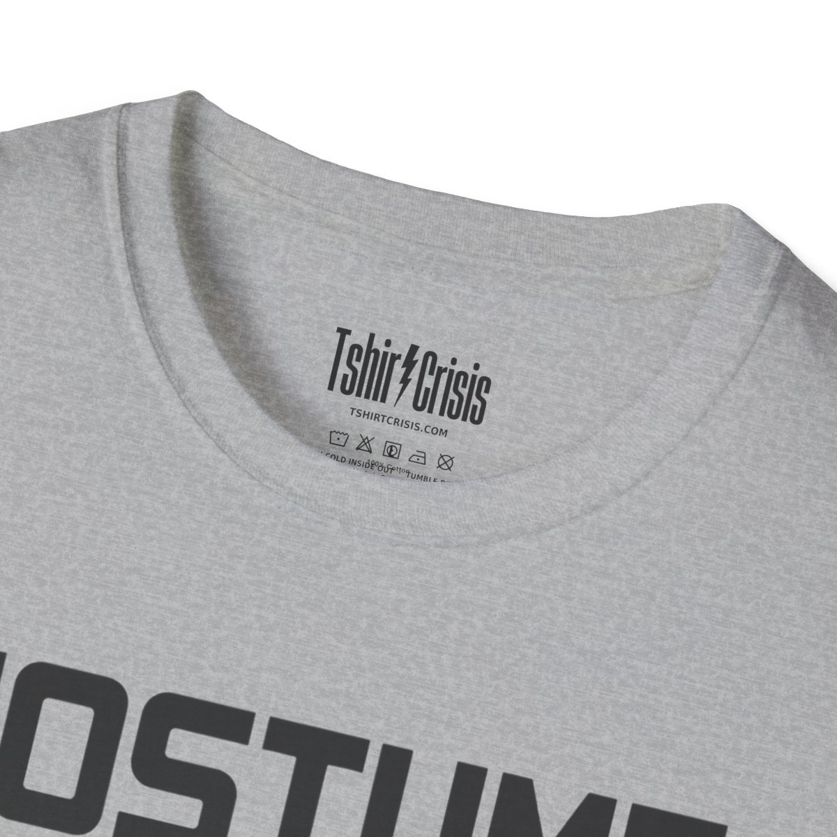Costume Loading... Please Wait Halloween T-Shirt in Sport Grey, branded inside neck label