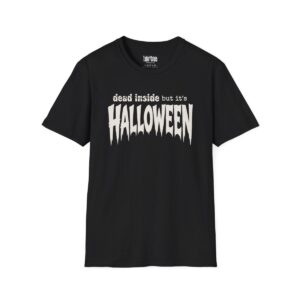 Dead Inside But It's Halloween T-Shirt in Black