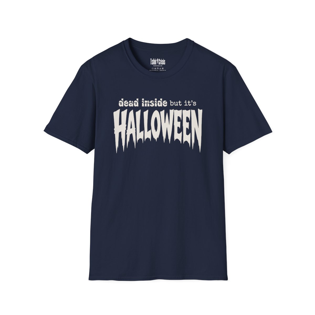 Dead Inside But It's Halloween T-Shirt in Navy