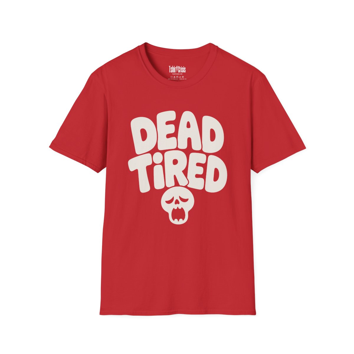 Dead Tired Halloween T-Shirt in Red