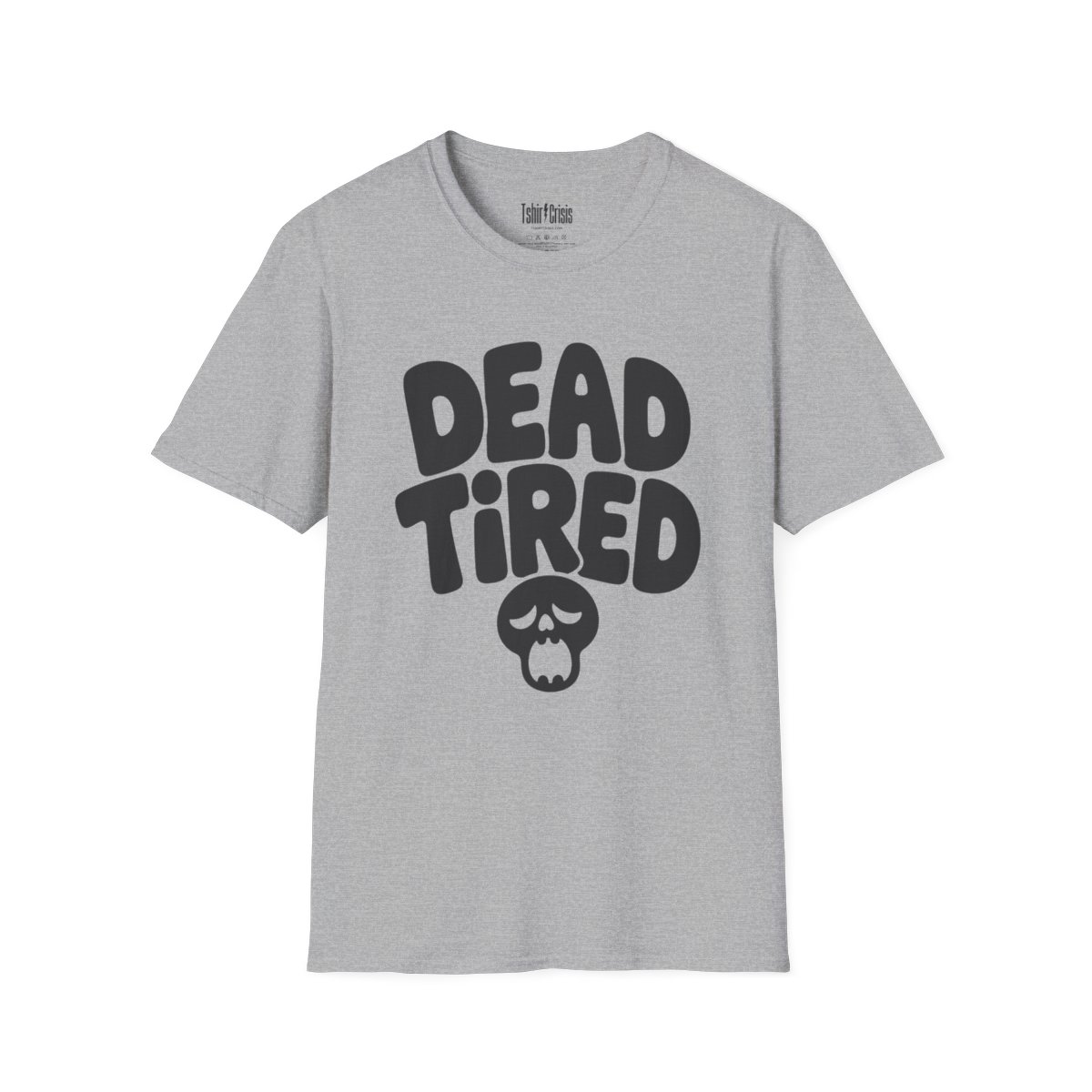 Dead Tired Halloween T-Shirt in Sport Grey