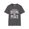 Do Not Disturb, Resting in Peace Halloween T-Shirt in Charcoal