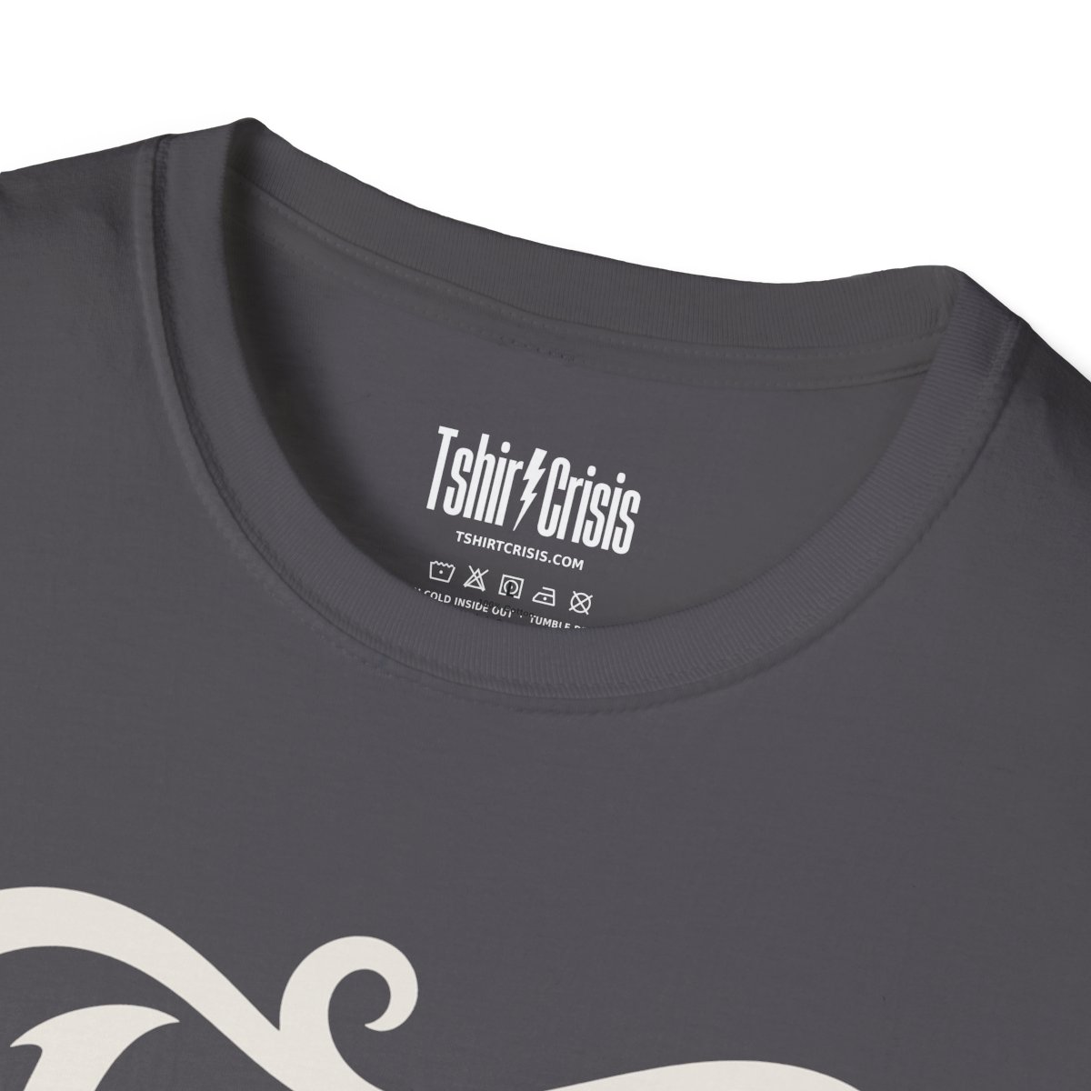 Faboolous Halloween T-Shirt in Charcoal, branded inside neck label