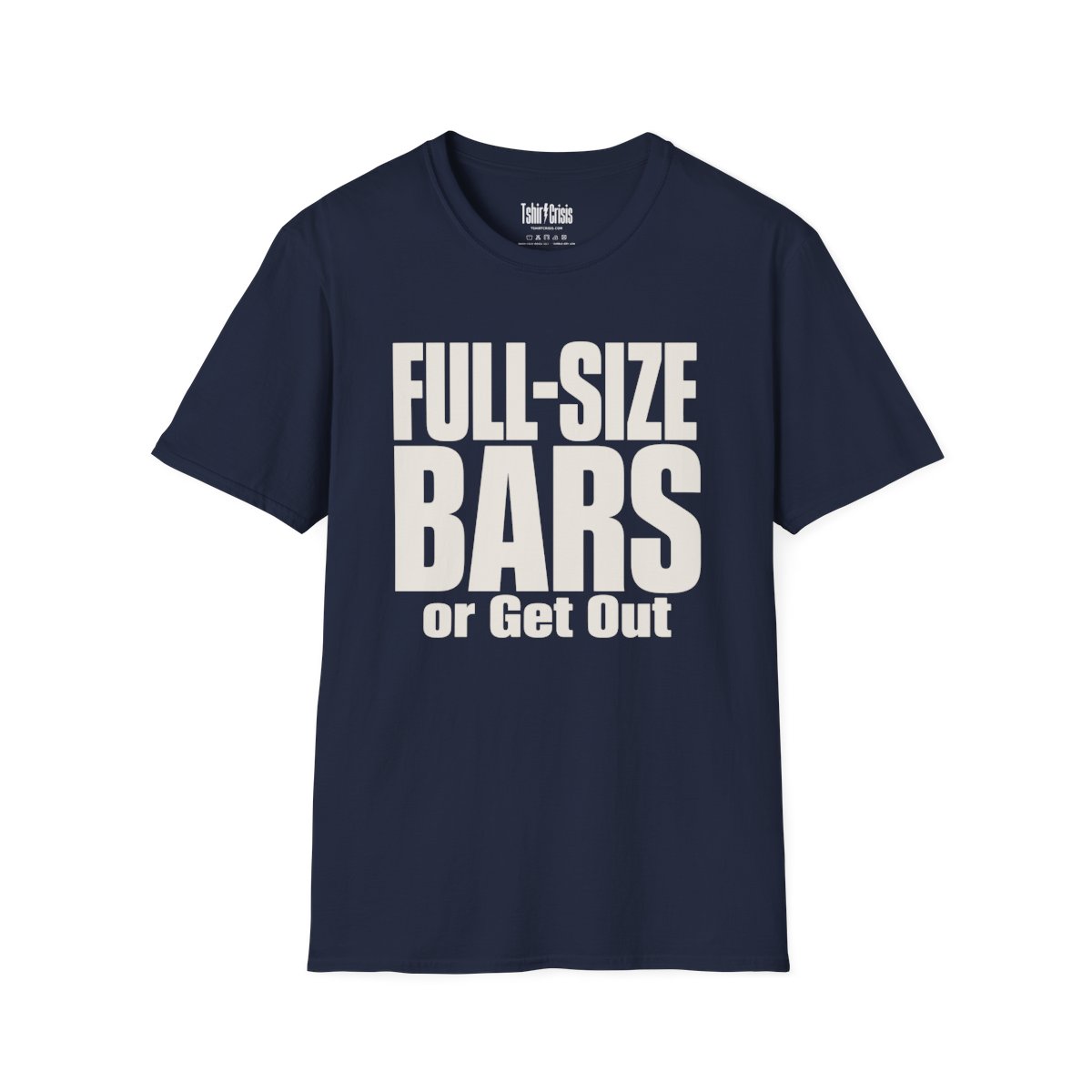 Full-Size Bars or Get Out Halloween T-Shirt in Navy