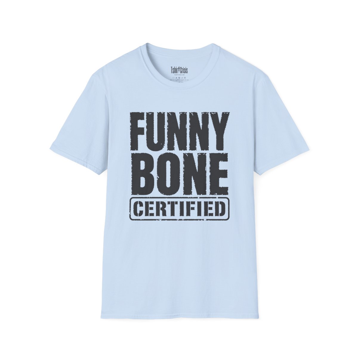 Funny Bone Certified Halloween T-Shirt in Light Blue