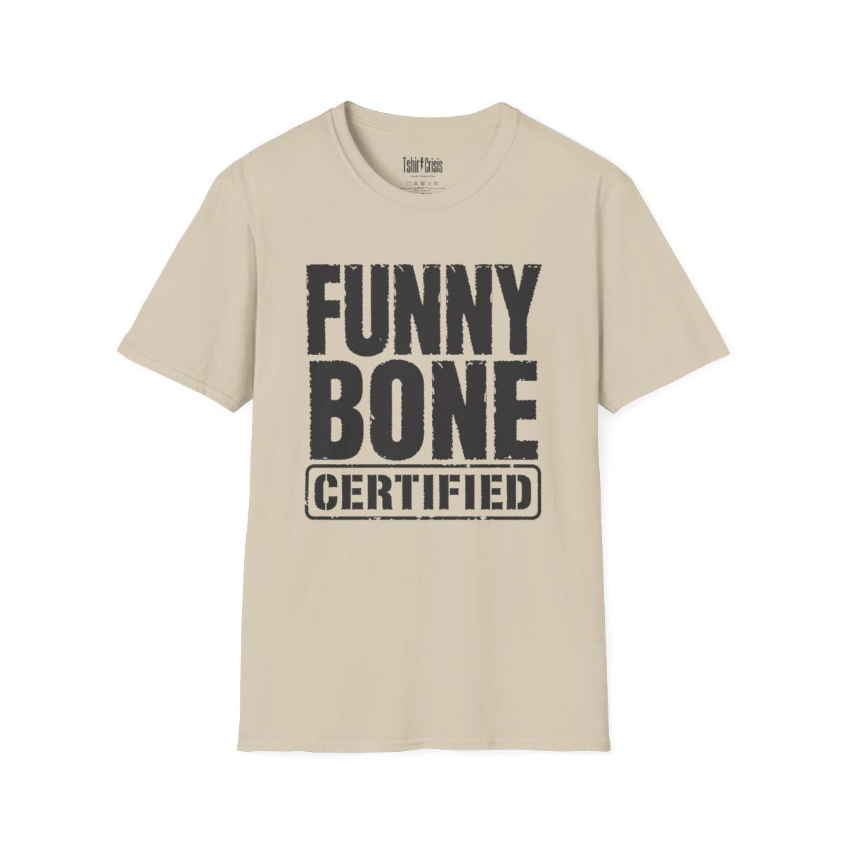 Funny Bone Certified Halloween T-Shirt in Sand