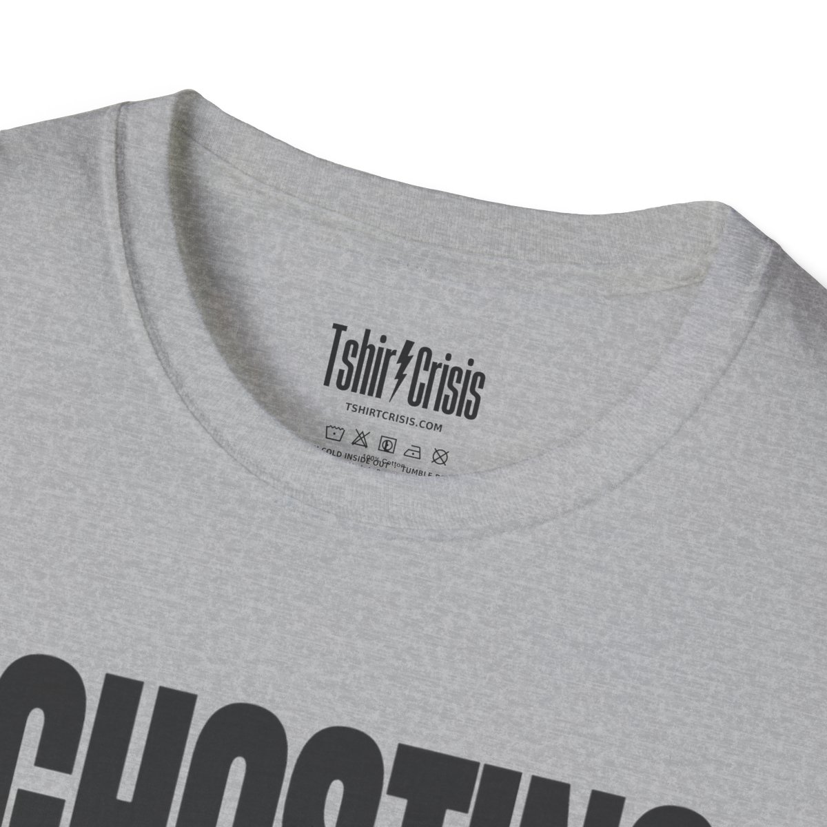 Ghosting Everyone This Season Halloween T-Shirt in Sport Grey, branded inside neck label