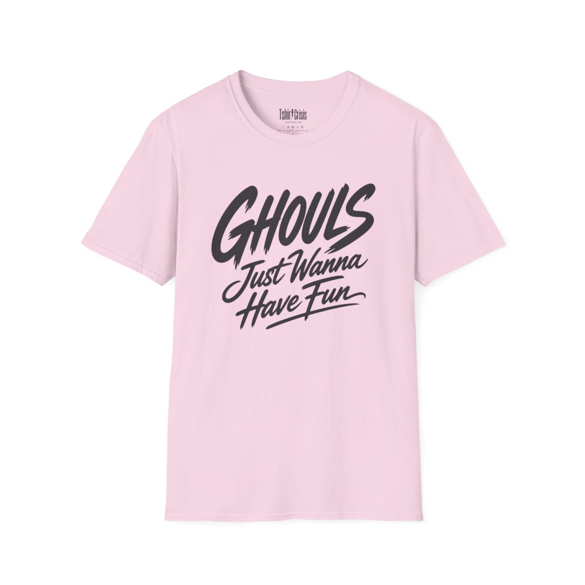 Ghouls Just Wanna Have Fun Halloween T-Shirt in Light Pink