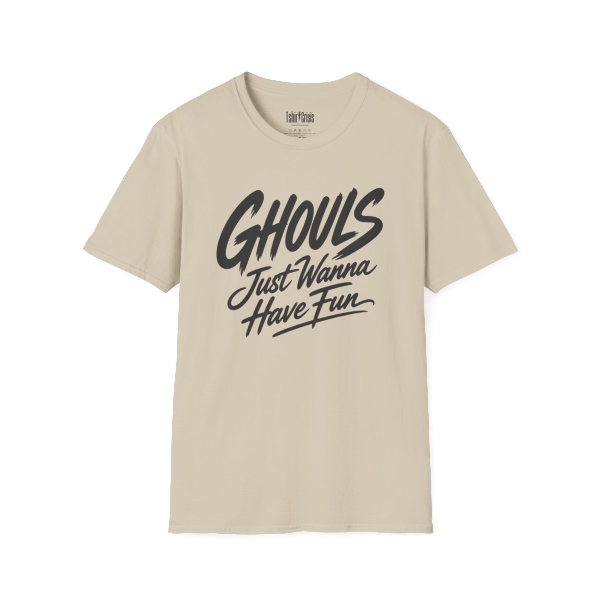 Ghouls Just Wanna Have Fun Halloween T-Shirt in Sand