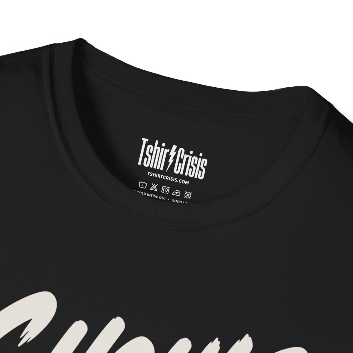 Ghouls Just Wanna Have Fun Halloween T-Shirt in Black, branded inside neck label