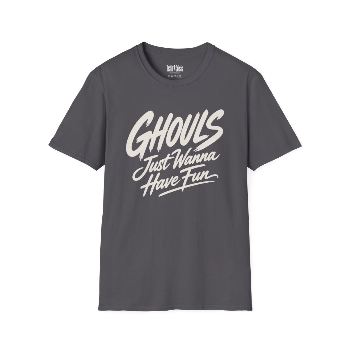 Ghouls Just Wanna Have Fun Halloween T-Shirt in Charcoal