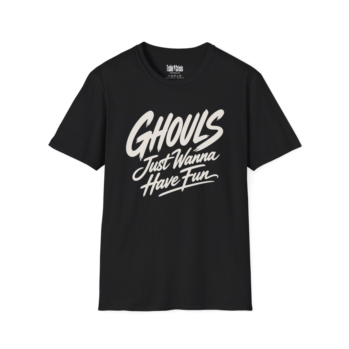Ghouls Just Wanna Have Fun Halloween T-Shirt in Black