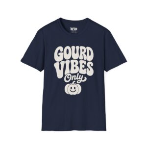 Gourd Vibes Only Halloween T-Shirt in Navy