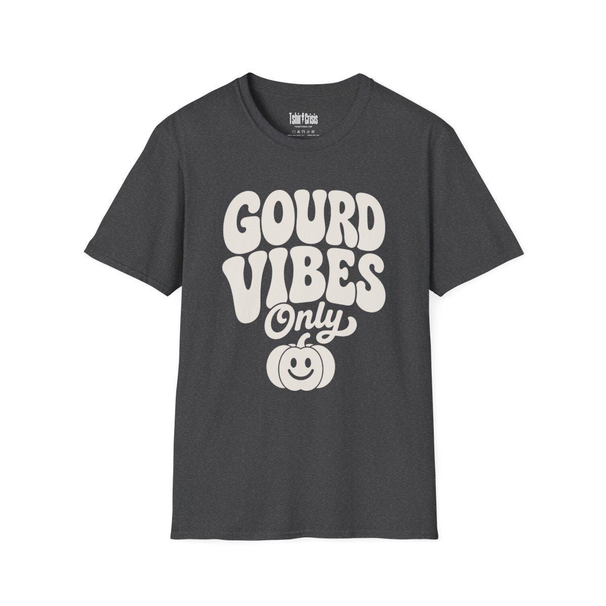Gourd Vibes Only Halloween T-Shirt in Dark Heather