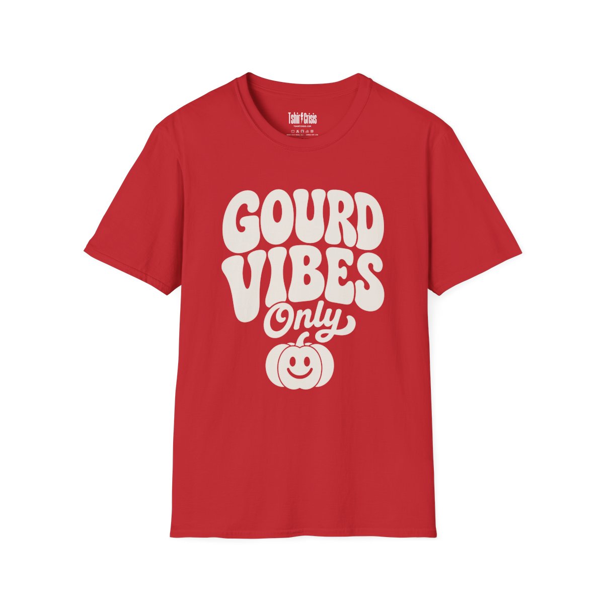 Gourd Vibes Only Halloween T-Shirt in Red