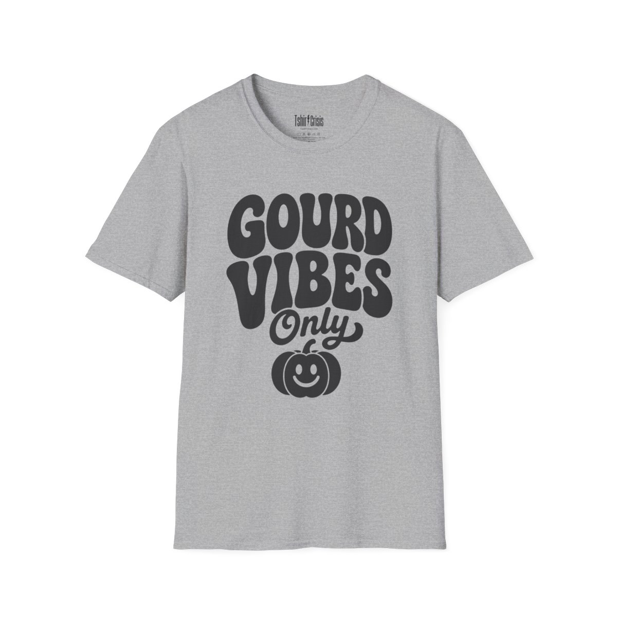 Gourd Vibes Only Halloween T-Shirt in Sport Grey
