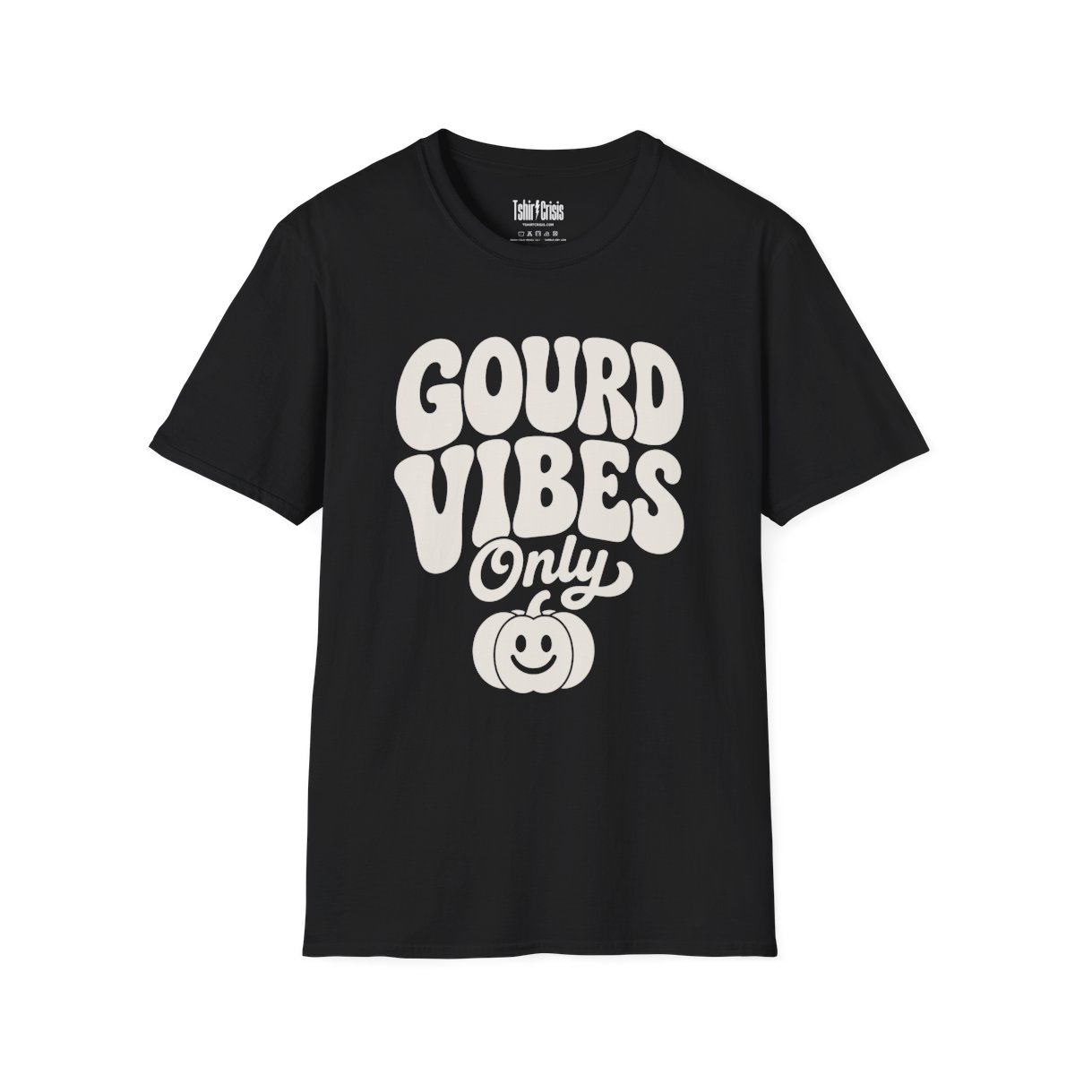 Gourd Vibes Only Halloween T-Shirt in Black