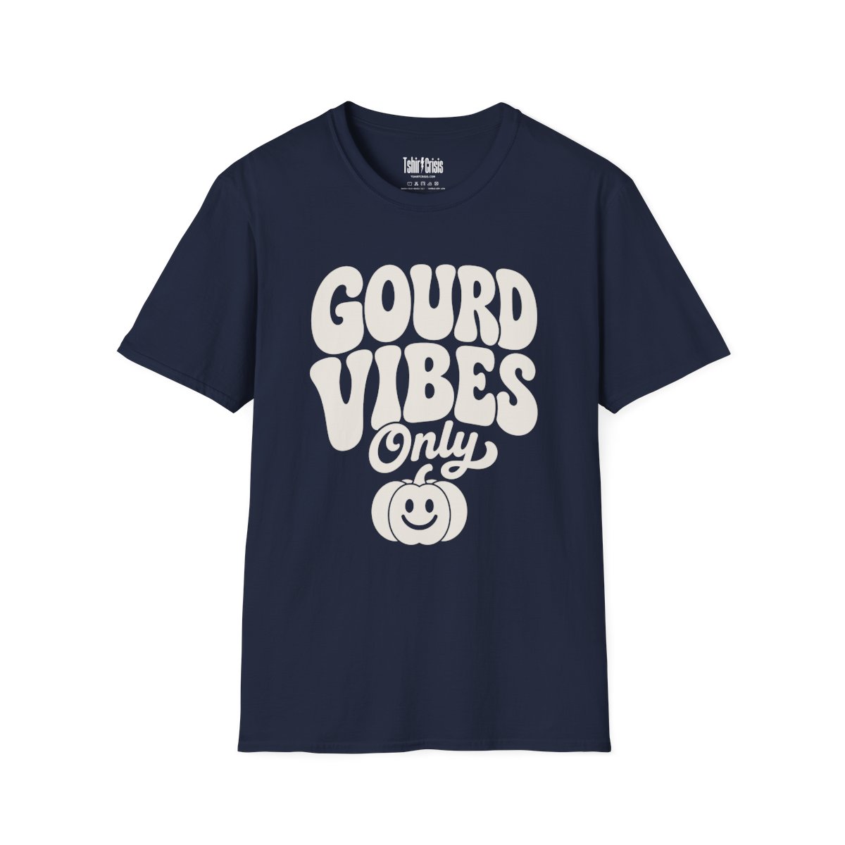 Gourd Vibes Only Halloween T-Shirt in Navy