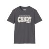 I'm Just Here for the Candy Halloween T-Shirt in Charcoal
