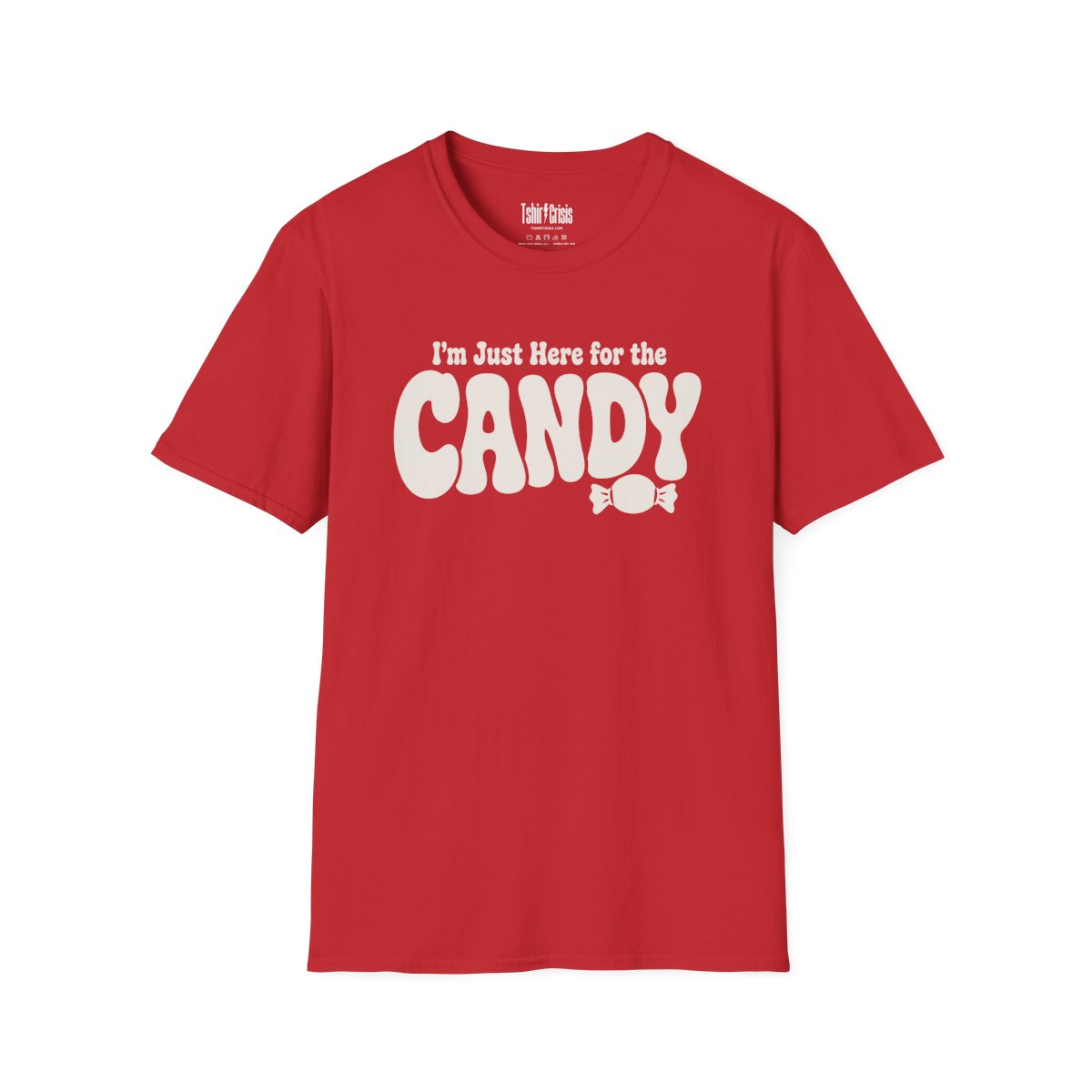 I'm Just Here for the Candy Halloween T-Shirt in Red