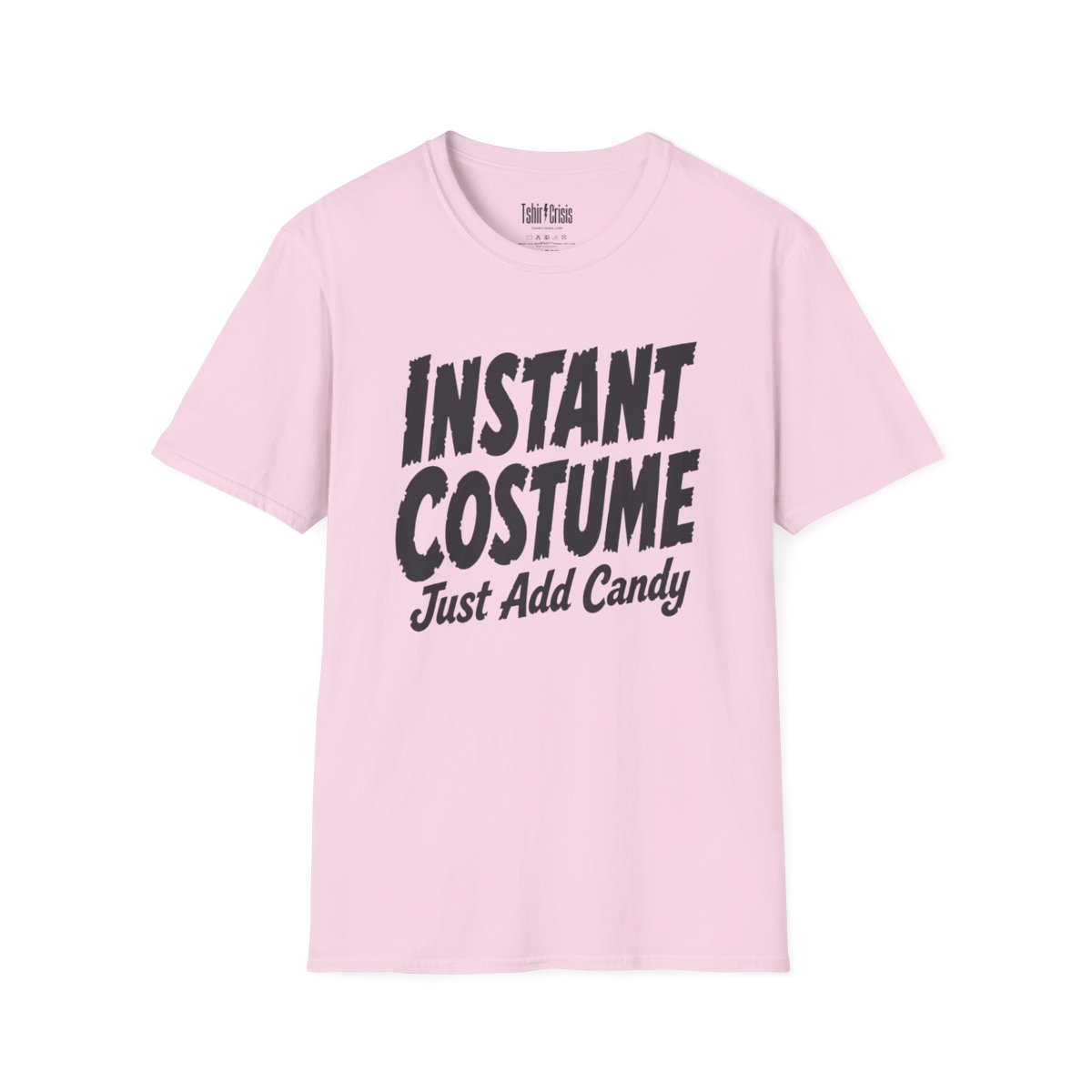 Instant Costume: Just Add Candy Halloween T-Shirt in Light Pink